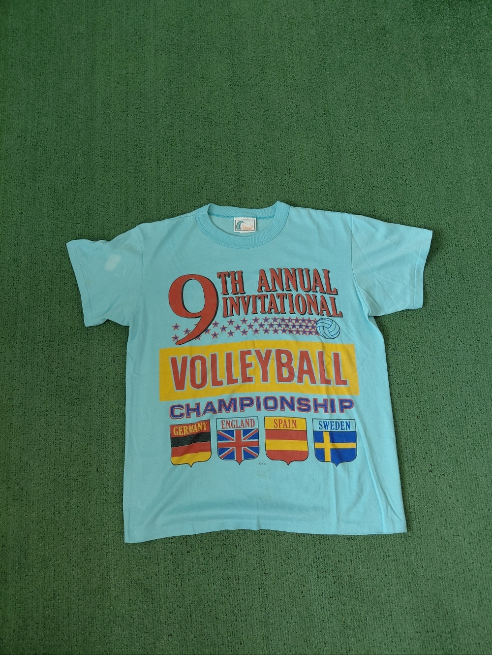 VINTAGE 9th Annual Invitational Volleyball Championship 80's Sports Countries Li